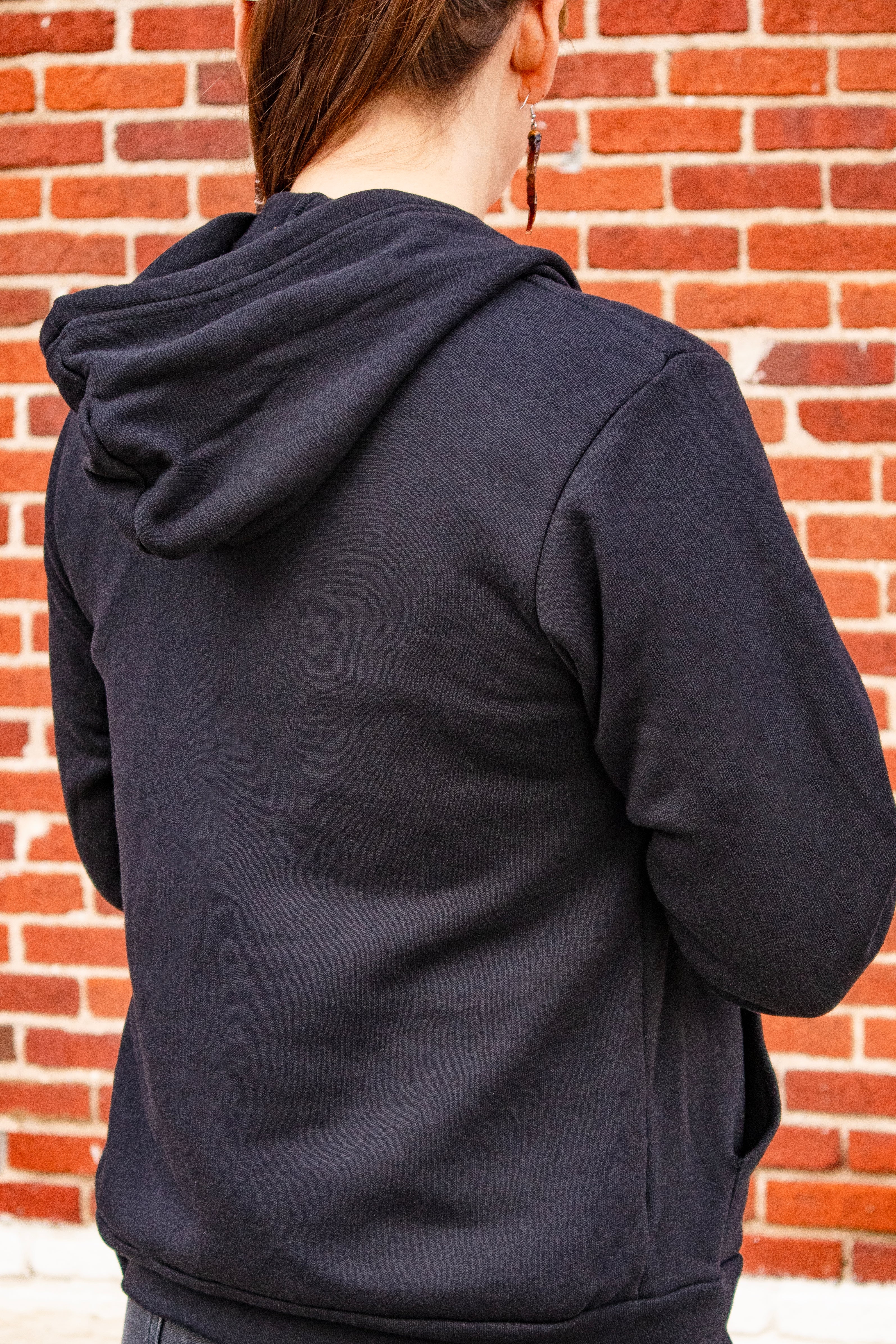 Chai Pani Tiger Zip Hoodie in Black